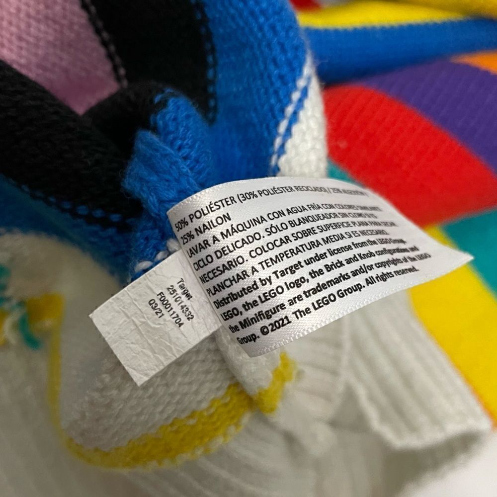 LEGO X Target Mix Stripe Sweater Multicolored Mock Neck - Picture 5 of 10